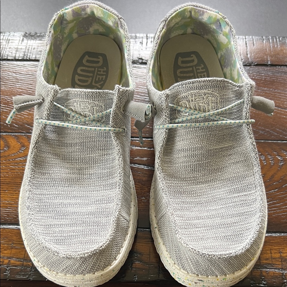 Hey Dude Light Gray Casual Slip-Ons